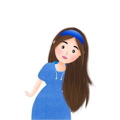 Nina, a gentle, cute girl.