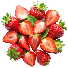 strawberry on white background