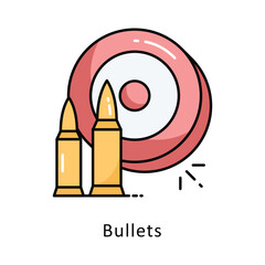 Bullets vector   Filled outline Design illustration. Symbol on White background EPS 10 File