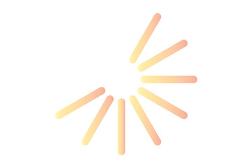 Digital png illustration of loading circle on transparent background