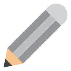Pencil Vector Line Flat Design 
