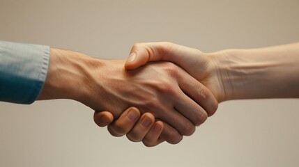 Two hands shake, representing a meeting of East and West
