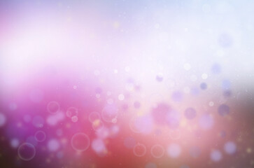 Abstrakcyjne tło, efekt bokeh. Abstrakcyjna tekstura, lśniący overlay, połysk nakładki, brokat, jasny pył, różowy kolor, oryginalny deseń	