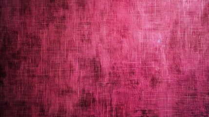 Fototapeta premium Raspberry Delight abstract vintage fabric background for design. Fabric cloth canvas texture. Rough, grain. Matte