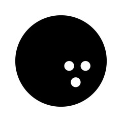 bowling glyph icon