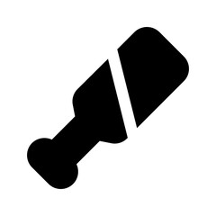cricket bat glyph icon