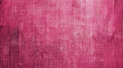 Fototapeta premium Raspberry Delight abstract vintage fabric background for design. Fabric cloth canvas texture. Rough, grain. Matte