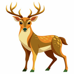 deer cartoon isolated