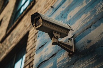 security camera on a wall. ai generative