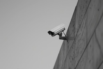 security camera on a wall. ai generative