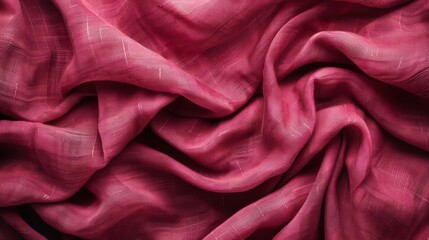 Obraz premium dirty Raspberry Delight abstract vintage fabric background for design. Fabric cloth canvas texture. Rough, grain. Matte