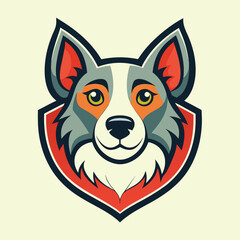 Pet Logo Illustration On solid background