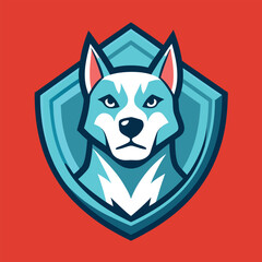 Pet Logo Illustration On solid background