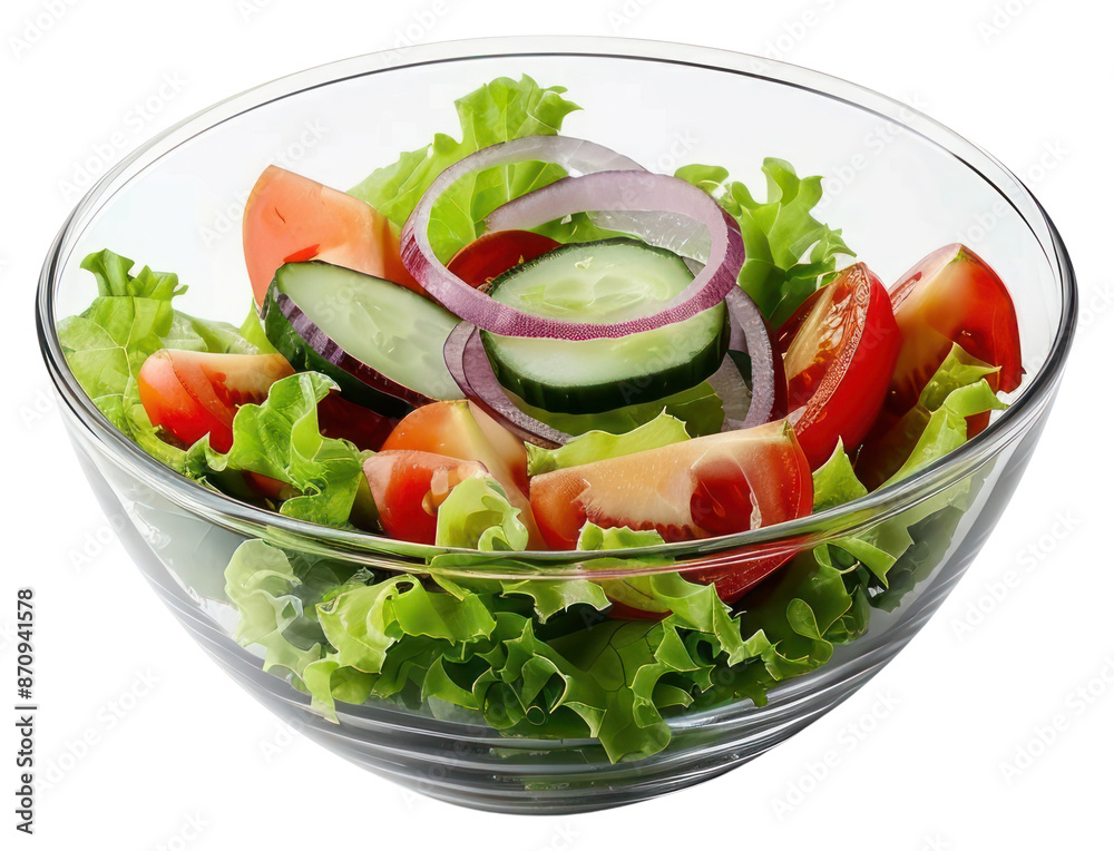 Sticker PNG Fresh, healthy vegetable salad bowl