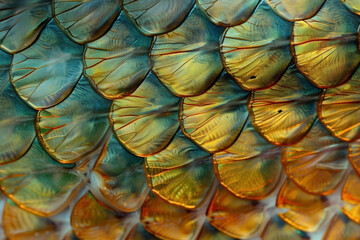 Fototapeta premium Background of fish scale