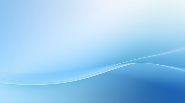 Gradient Background with soft Shapes fading from Blue to White. Elegant Presentation Template