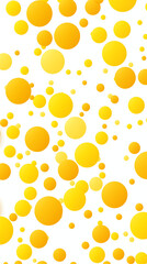 Yellow Ball Dots on White Background, Abstract Image, Texture, Pattern Background, Wallpaper, Background, Cell Phone Cover and Screen, Smartphone, Computer, Laptop, 9:16 and 16:9 Format - PNG