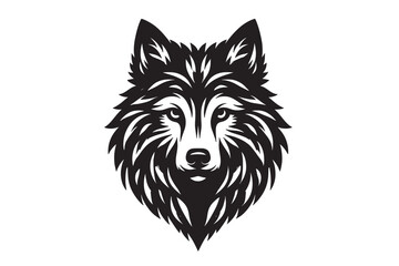 Fototapeta premium Wolf silhouette set vector design big pack of illustration and icon