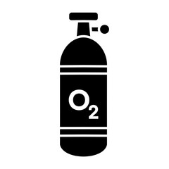 Oxygen tank icon design. vector illustration, isolated on white 