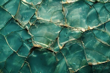 Obraz premium Cracked glass texture background with copy space. ai generative