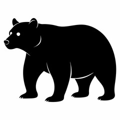 silhouette of a bear