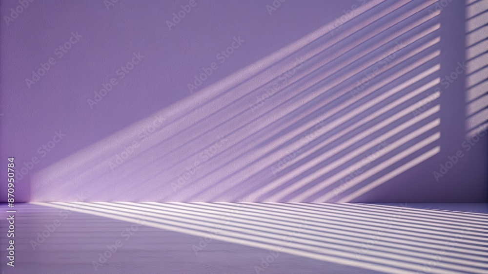 Wall mural Abstract light patterns on a purple wall.