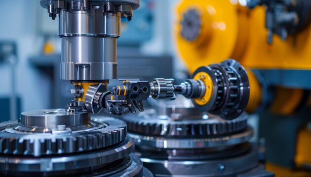 Surface treatment process applying protective coatings to industrial machinery.