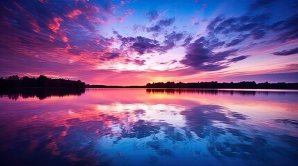 Fototapeta premium sky purple and blue