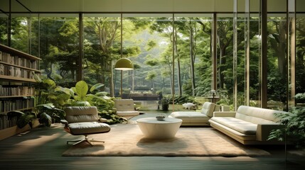 Fototapeta premium view interior walls