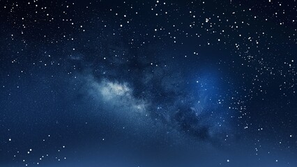 Blue sky starry night background