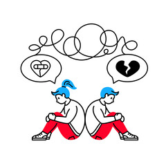 Complex relationship between man and woman