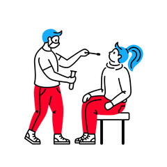 Nurse making PCR COVID test