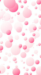 Pink Ball Dots on White Background, Abstract Image, Texture, Pattern Background, Wallpaper, Background, Cell Phone Cover and Screen, Smartphone, Computer, Laptop, 9:16 and 16:9 Format - PNG