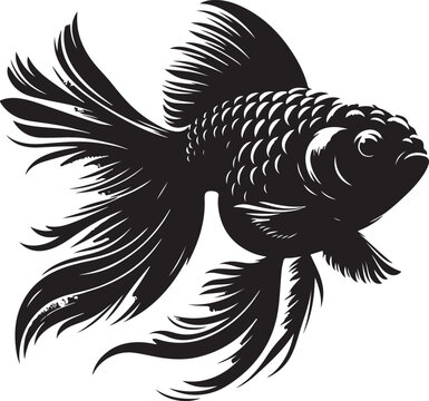 recommend clip art: Goldfish Silhouette vector illustration