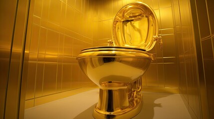 curiosity golden toilet