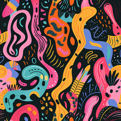 Obraz premium seamless pattern with fishes