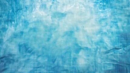 Arctic light blue abstract vintage fabric background for design. Fabric cloth canvas texture. Rough, grain. Matte