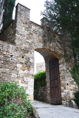 Obraz premium Access door to Montauto Castle in Grassina, Florence, Italy