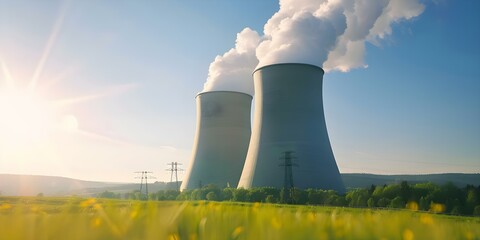 Atomic energy expands electricity access in remote areas, improving energy availability. Concept Renewable energy, Sustainable development, Electricity access, Remote areas, Energy availability