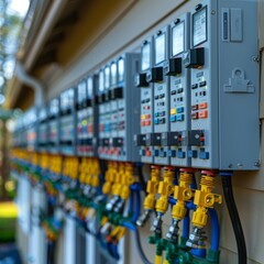 Multiple control panels in a row