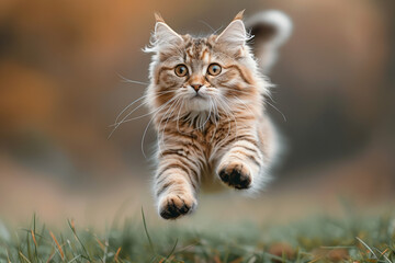 cute cat with Jumping 