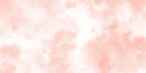 Abstract Painted Illustration. watercolor background concept, Abstract pink roses watercolor background. Pink white grunge texture. Pink white soft cloud .Beautiful sky with clouds,