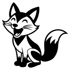 Adorable Cat Vector Illustration: Charming Feline Art