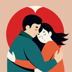 Obraz premium Hug Day Poster: Secrets of Successful Design and Marketing to Attract New Customers.