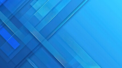 Naklejka premium Abstract geometric blue shapes intersecting in layered composition