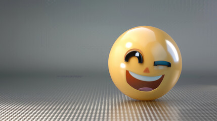 smiley emoji isolated on white background