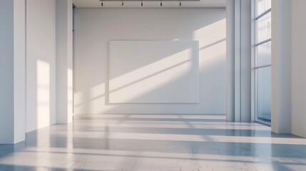 Obraz premium interior design with empty wall, cozy modern interior, living room, scandinavian