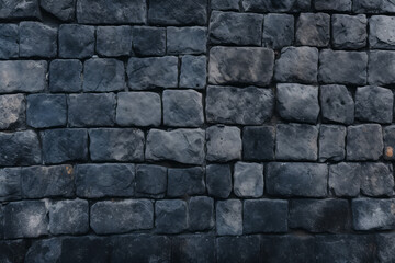 Fototapeta premium Processed collage of old european cobble stone pavement texture. Background for banner