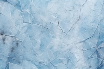 Obraz premium Processed collage of thick layer of cracked ice texture. Background for banner, backdrop or texture
