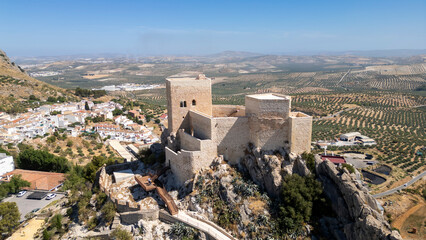 Fototapeta premium Castillo de Luque en la provincia de Córdoba, Andalucía